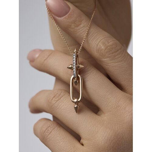 Колье с бриллиантами из золота 585 пробы