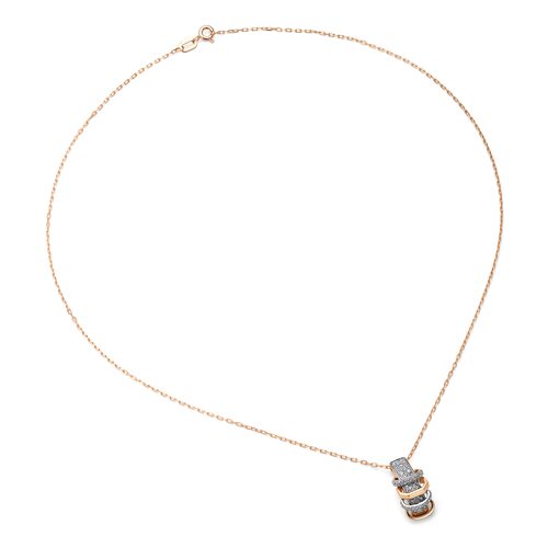 Колье с бриллиантами из золота 585 пробы