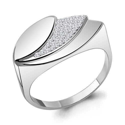 Кольцо со стеклом из серебра 925 пробы