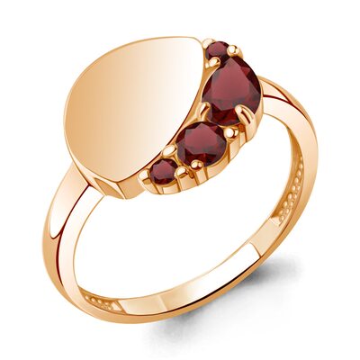 Кольцо с гранатом из золота 585 пробы