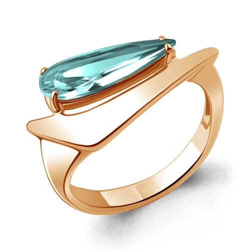 Кольцо с нанотурмалином из золота 585 пробы