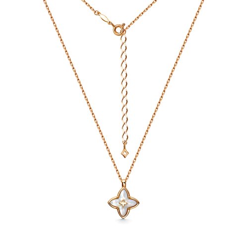 Колье с малахитом/перламутром из золота 585 пробы