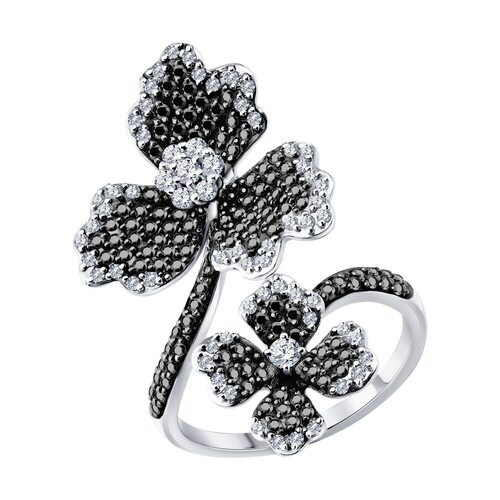 Кольцо с бриллиантами из золота 585 пробы