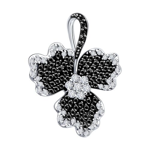 Подвеска с бриллиантами из золота 585 пробы арт. 7030024-3