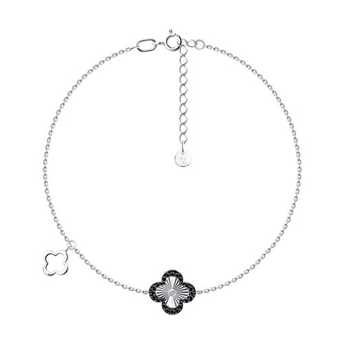 Браслет с бриллиантами из золота 585 пробы