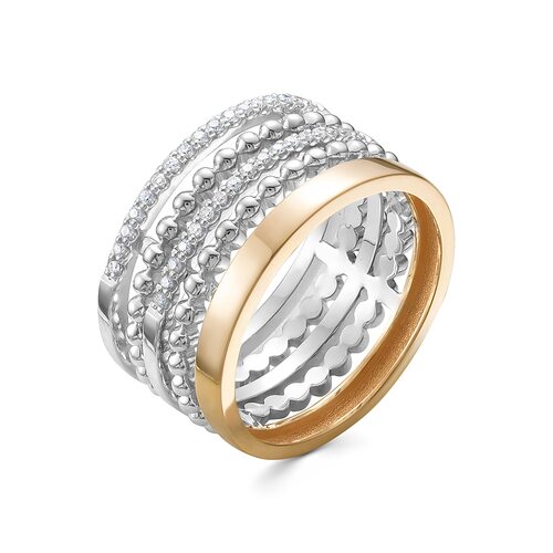 Кольцо с бриллиантами из золота 585 пробы