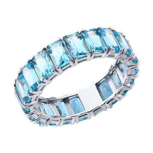 Кольцо с топазами из золота 585 пробы