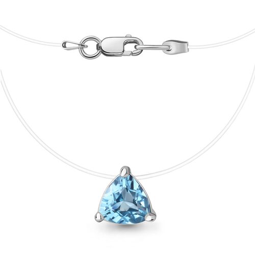 Колье с топазом из серебра 925 пробы