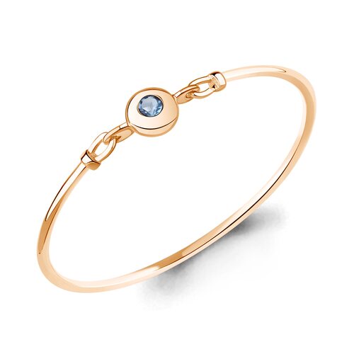 Браслет с топазом из серебра 925 пробы