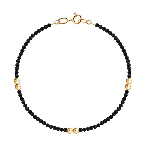 Браслет со шпинелью из золота 585 пробы