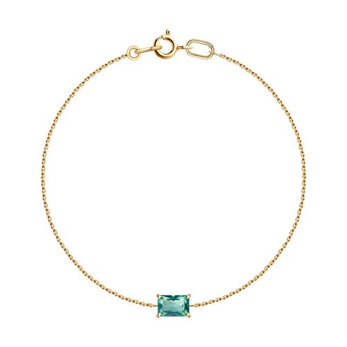 Браслет с топазом из золота 585 пробы