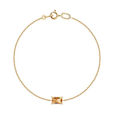 Браслет с топазом из золота 585 пробы