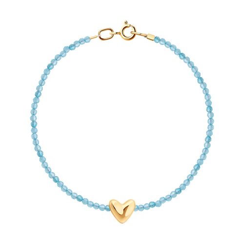 Браслет "Сердце" из золота 585 пробы