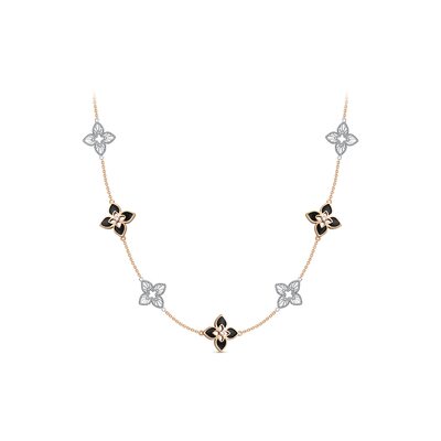 Колье с фианитами из золота 585 пробы