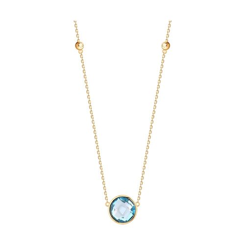 Колье с топазом из золота 585 пробы