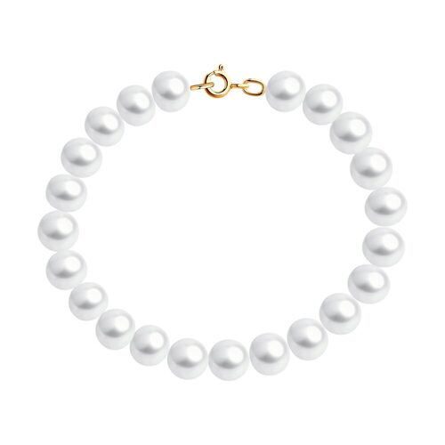 Браслет с жемчугом из золота 585 пробы