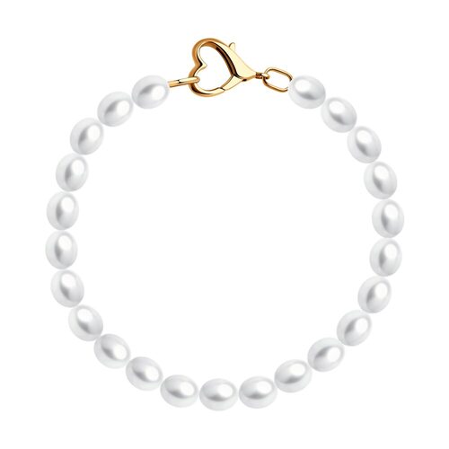 Браслет с жемчугом из золота 585 пробы