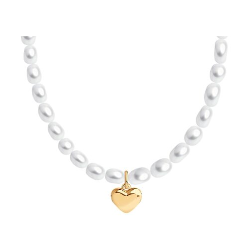 Колье с жемчугом из золота 585 пробы