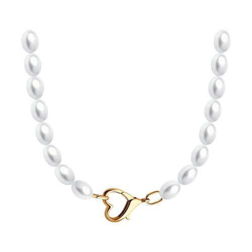 Колье с жемчугом из золота 585 пробы