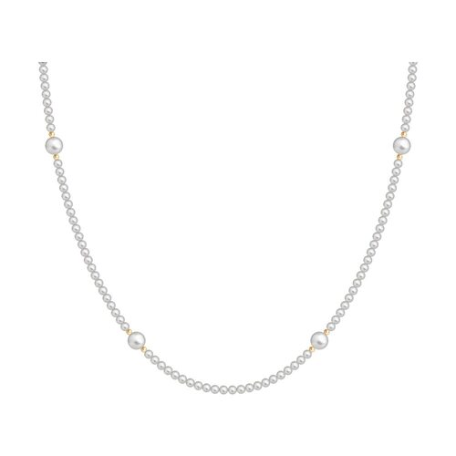 Колье с жемчугом из золота 585 пробы