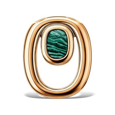 Подвеска с малахитом из золота 585 пробы