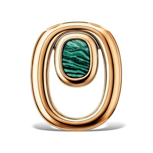 Подвеска с малахитом из золота 585 пробы