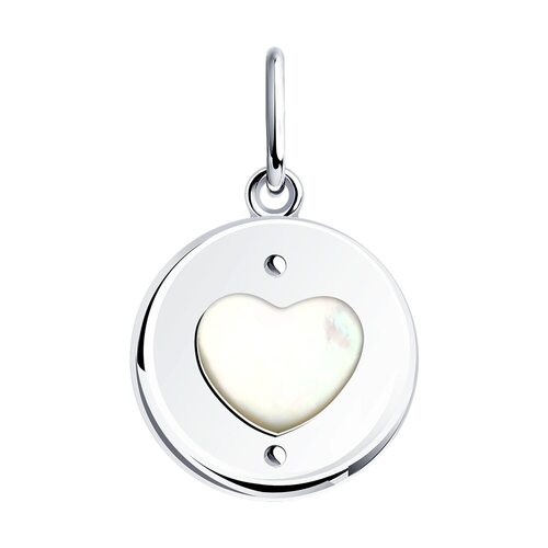 Подвеска с перламутром из серебра 925 пробы арт. 83030106