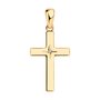 Декоративный крест "Единства и Изобилия" с бриллиантом из серебра 925 пробы с позолотой арт. 87030024