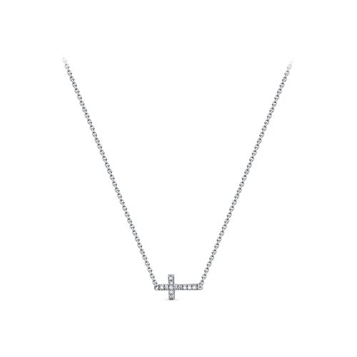 Колье с бриллиантами из белого золота 585 пробы 