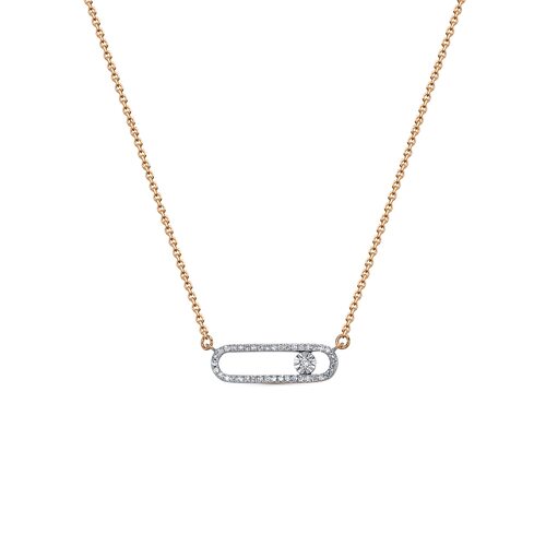 Колье с бриллиантами из золота 585 пробы