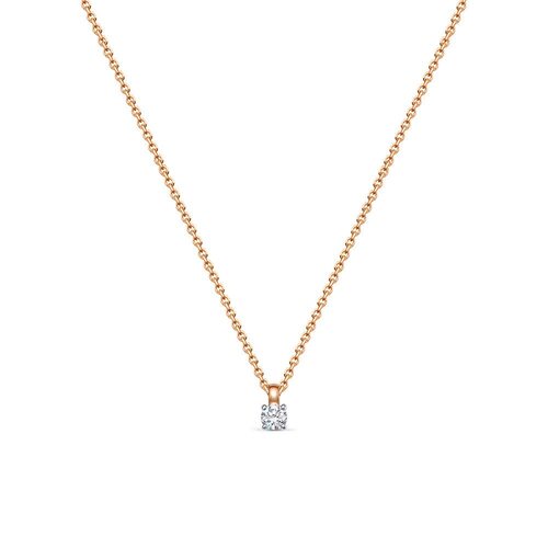 Колье с бриллиантом из золота 585 пробы