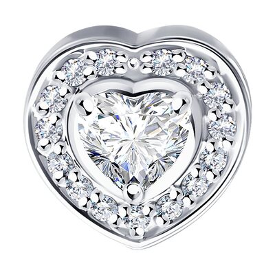 Подвеска с бриллиантами из золота 585 пробы