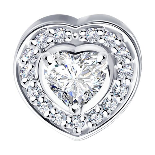 Подвеска с бриллиантами из золота 585 пробы