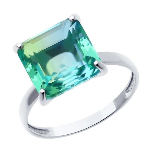 Кольцо с ситаллом из серебра 925 пробы