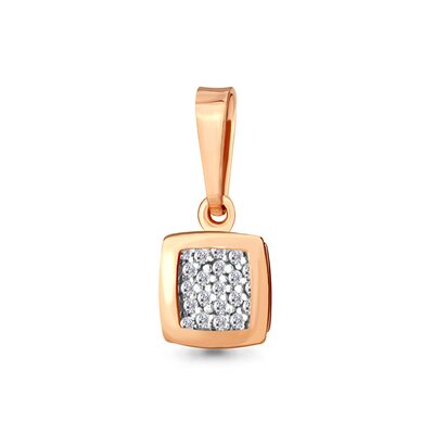 Подвеска с бриллиантами из золота 585 пробы