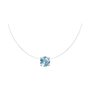 Колье с топазом из серебра 925 пробы арт. 92070053