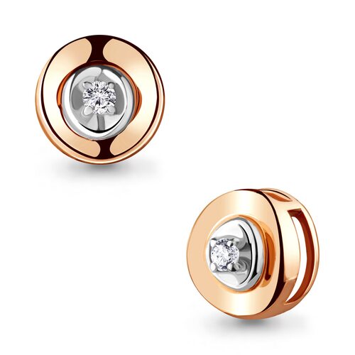 Подвеска с бриллиантом из золота 585 пробы