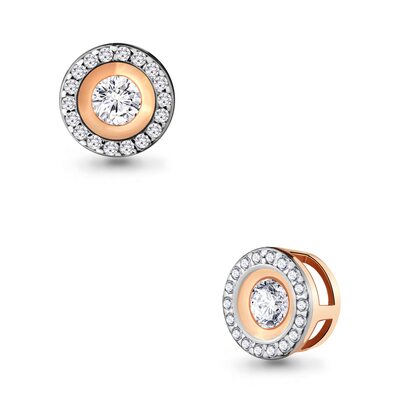 Подвеска с бриллиантами из золота 585 пробы