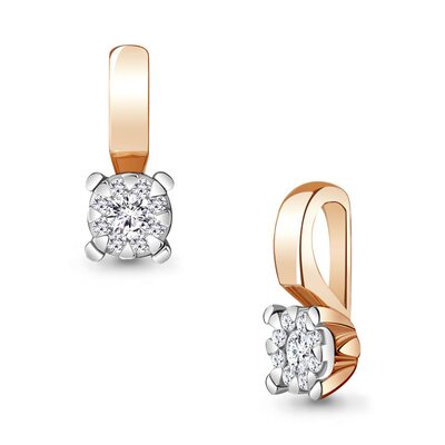 Подвеска с бриллиантами из золота 585 пробы