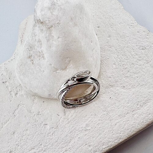 Подвеска с бриллиантами из белого золота 585 пробы