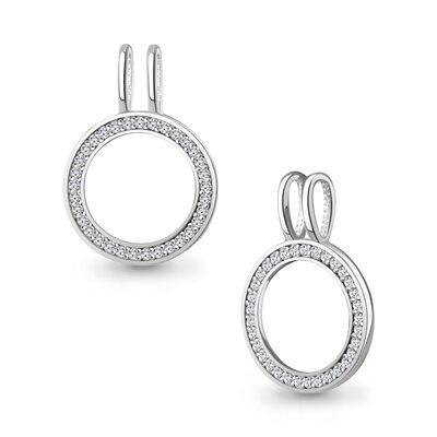 Подвеска с бриллиантами из золота 585 пробы