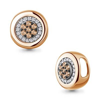 Подвеска с бриллиантами из золота 585 пробы