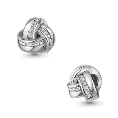 Подвеска с бриллиантами из белого золота 585 пробы