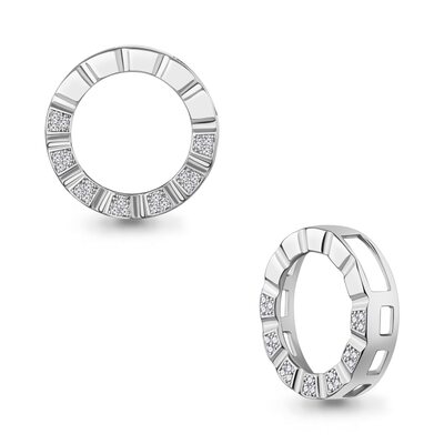 Подвеска с бриллиантами из белого золота 585 пробы