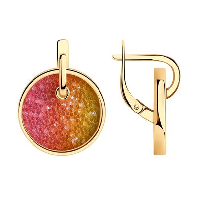 Серьги с кристаллами Swarovski из серебра 925 пробы