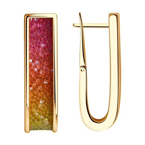 Серьги с кристаллами Swarovski из серебра 925 пробы