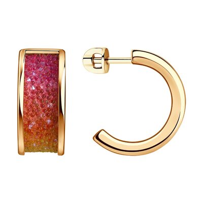 Серьги с кристаллами Swarovski из серебра 925 пробы