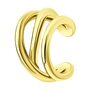 Серьга из серебра 925 пробы с позолотой