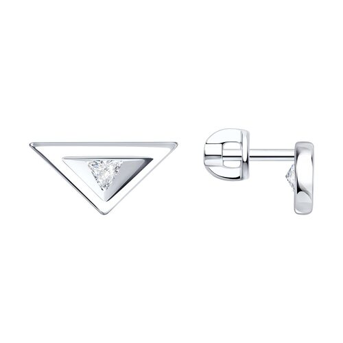 Серьги с фианитами из серебра 925 пробы арт. 94-122-00269-1