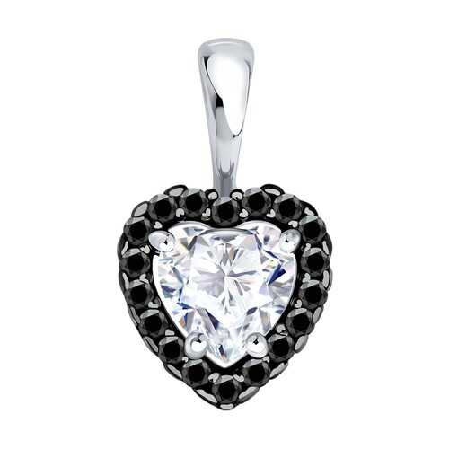 Подвеска с фианитами из серебра 925 пробы